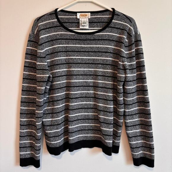 Black and grey striped sweater - Picture 1 of 4